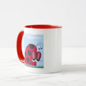 Funny und Euphoric Ladybug Tasse (Vorderseite Links)
