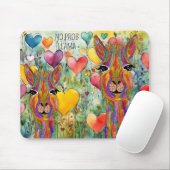 Funny und farbenfroh No Prob Llama Mouse Pad Mousepad (Mit Mouse)
