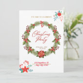 Funny und glücklich Weihnachten Neujahr 2022 Party Einladung (Stehend Vorderseite)