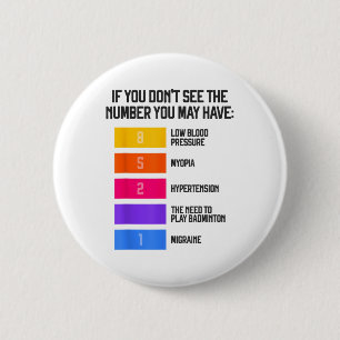 Funny und humorvolle Badminton Memes Shuttle Birdi Button