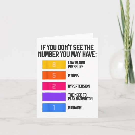 Funny und humorvolle Badminton Memes Shuttle Birdi Karte (Vorderseite)