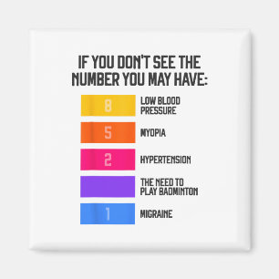 Funny und humorvolle Badminton Memes Shuttle Birdi Magnet