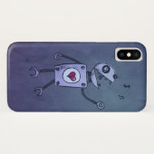 Funny und Niedlich Blue Singing Retro Cartoon Robo Case-Mate iPhone Hülle (Rückseite (Horizontal))