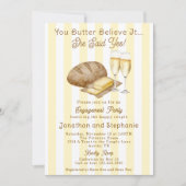 Funny und Niedlich Brot und Butter Engagement Part Einladung (Vorderseite)