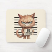 Funny und Niedlich Cat Mugshot Mousepad (Mit Mouse)