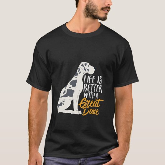 Funny und Niedlich Great Dane Hund Lover T-Shirt (Vorderseite)