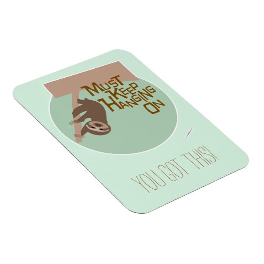 Funny und Niedlich Hang on Cartoon Sloth Design Magnet (Rechte Seite)