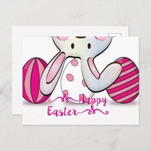 Funny und Niedlich Ostern Gruß Postkarte (Vorne/Hinten)