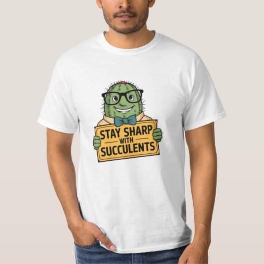 Funny und Niedlich Succulent Lover Graphics T-Shirt (Vorderseite)