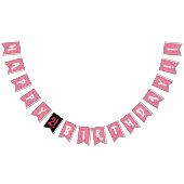 Funny und rosa Halloween Geburtstagsparty Wimpelkette (Alle)