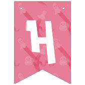 Funny und rosa Halloween Geburtstagsparty Wimpelkette (Erste Fahne)