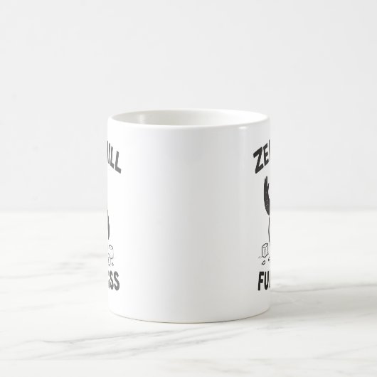 Funny und Sarcastic Zero Chill Full Sass Penguin Kaffeetasse (Mittel)