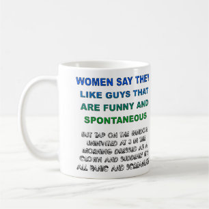 Funny und Spontanes Guys Creepy Mug Kaffeetasse