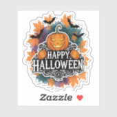 Funny und Spooky Halloween Zitate glücklich Aufkleber (Blatt)