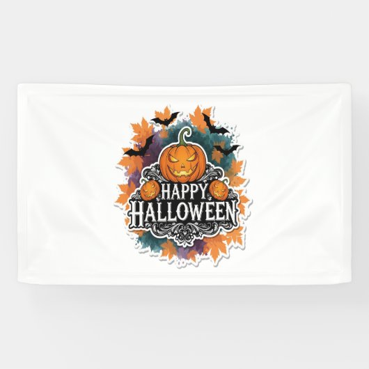 Funny und Spooky Halloween Zitate glücklich Banner (Horizontal)