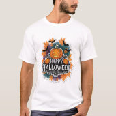 Funny und Spooky Halloween Zitate glücklich T-Shirt (Vorderseite)