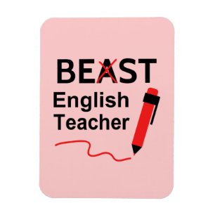 Funny und Wacky, Beast oder Bester Englischlehrer Magnet