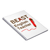 Funny und Wacky, Beast oder Bester Englischlehrer Notizblock (Rechte Seite)