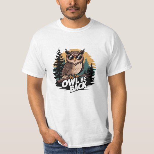 Funny und Whimsical Owl Lover Graphics T-Shirt (Vorderseite)