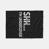 Funny Undercover Cop Easy Costume Lice Fleecedecke (Vorderseite (Horizontal))