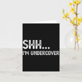 Funny Undercover Cop Easy Costume Lice Karte (Gelbe Blume)