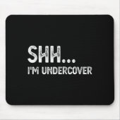 Funny Undercover Cop Easy Costume Lice  Mousepad (Vorne)