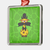 Funny Undercover Giraffe in Mustache Disguise Ornament Aus Metall (Links)