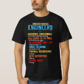 Funny Understanding Engineers and Funny Engineerin T-Shirt (Vorderseite)