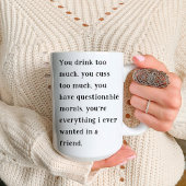 Funny Unglaublich witzig Best Friends LigenAuf Wie Zweifarbige Tasse