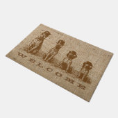 Funny Unglaublich witzig Bulldogs Personalisiert D Fußmatte (Schrägansicht)