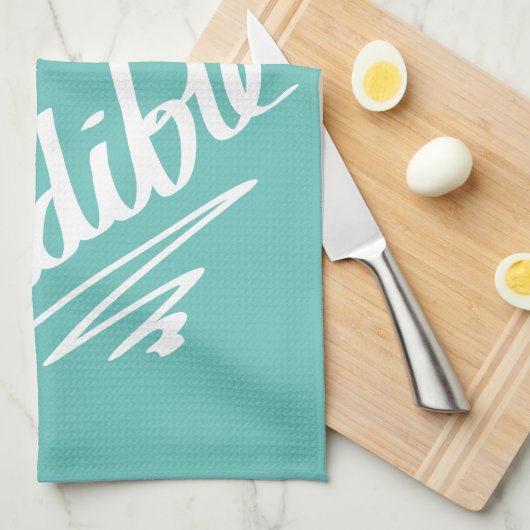 Funny unglaublich Word Play Witty Joke Spaß Green Geschirrtuch (Viertel Falte)