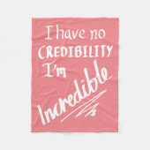 Funny Unglaubliches Word Play Witty Joke Spaß Pink Fleecedecke (Vorderseite)