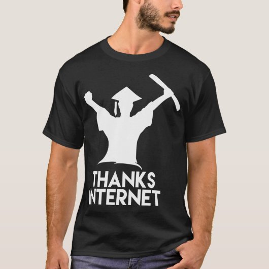 Funny Uni Master Bachelor Degree Party Danke T-Shirt (Vorderseite)