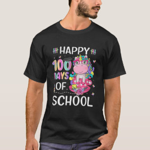 Funny Unicorn 100 Tage Schulkleidung Frauen Gir T-Shirt