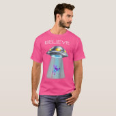 Funny Unicorn Alien Abduction Geeky Ufo Baseball T-Shirt (Vorne ganz)