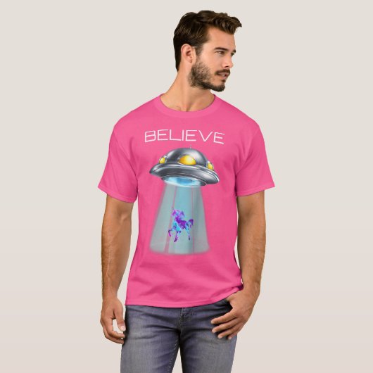 Funny Unicorn Alien Abduction Geeky Ufo Baseball T-Shirt (Vorne ganz)