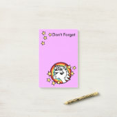 FUNNY UNICORN AND RAINBOW GRAPHIC NOTEPAD POST-IT KLEBEZETTEL (Auf Schreibtisch)