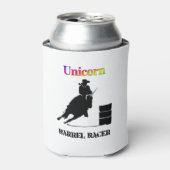 Funny Unicorn Barrel Racer Dosenkühler (Kanne Vorderseite)