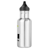 Funny Unicorn Barrel Racer Edelstahlflasche (Rechts)