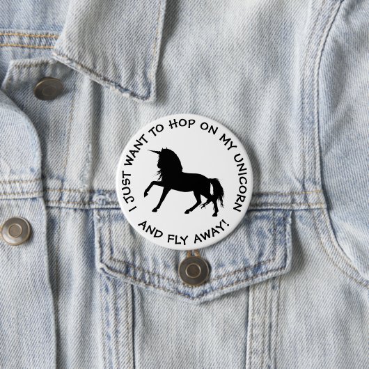 Funny Unicorn Button (Beispiel)