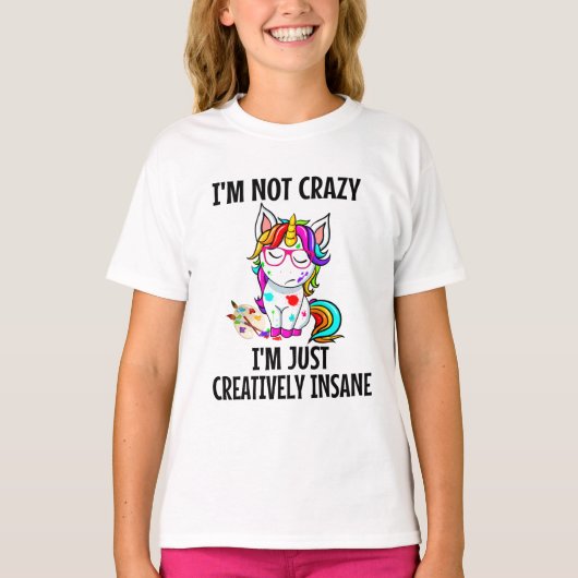 FUNNY UNICORN Creative Inane T-Shirt (Vorderseite)