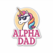 Funny Unicorn Dad Laufey Men Father's Day Christma Aufkleber (Vorderseite)