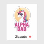 Funny Unicorn Dad Laufey Men Father's Day Christma Aufkleber (Blatt)