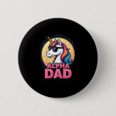 Funny Unicorn Dad Laufey Men Father's Day Christma Button (Vorderseite)