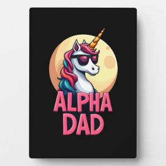 Funny Unicorn Dad Laufey Men Father's Day Christma Fotoplatte