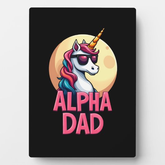Funny Unicorn Dad Laufey Men Father's Day Christma Fotoplatte (Vorderseite)