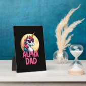 Funny Unicorn Dad Laufey Men Father's Day Christma Fotoplatte (Seite)