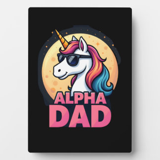 Funny Unicorn Dad Laufey Men Father's Day Christma Fotoplatte
