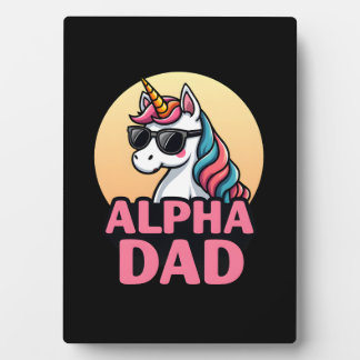 Funny Unicorn Dad Laufey Men Father's Day Christma Fotoplatte