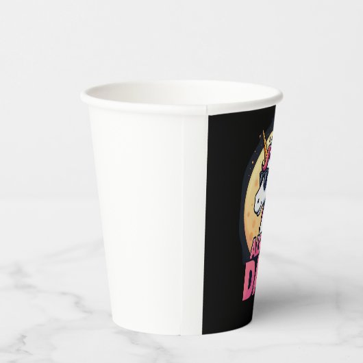 Funny Unicorn Dad Laufey Men Father's Day Christma Pappbecher (Rechts)